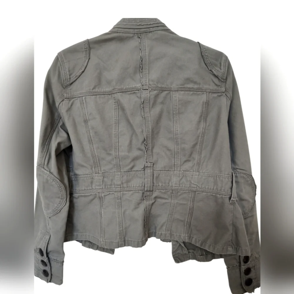 No Boundaries Canvas Olive Green Jacket Juniors 11/13 - Picture 2 of 4
